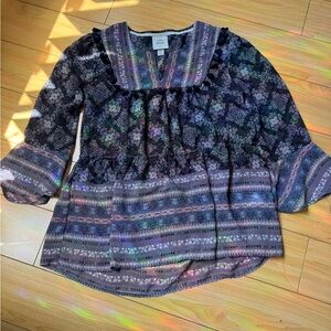 Knox Rose Multicolor Floral Blouse